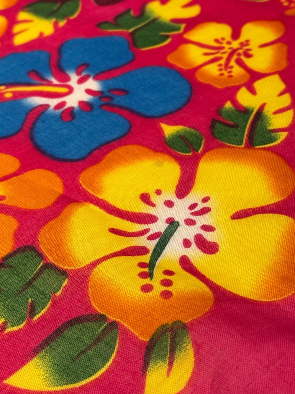 OTC Pink Hawaiian Floral Bandana Scarf